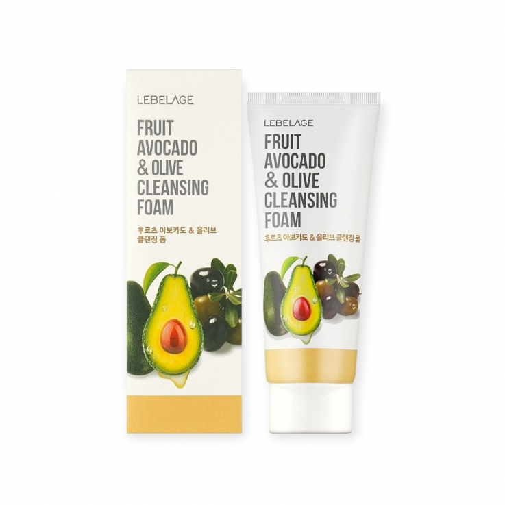 Пенка LEBELAGE для умывания лица Fruit Avocado & Olive 100 мл