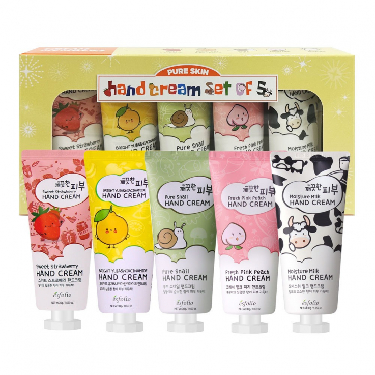 Набір Esfolio Pure Skin кремів для рук 5 шт. х 30г