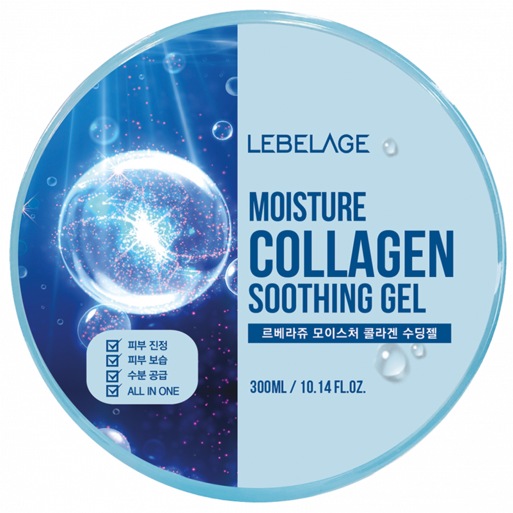 Універсальний гель LEBELAGE Moisture Collagen з колагеном 300мл