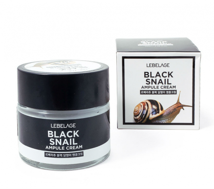 Крем LEBELAGE для обличчя Ampule Cream Black Snail 70мл