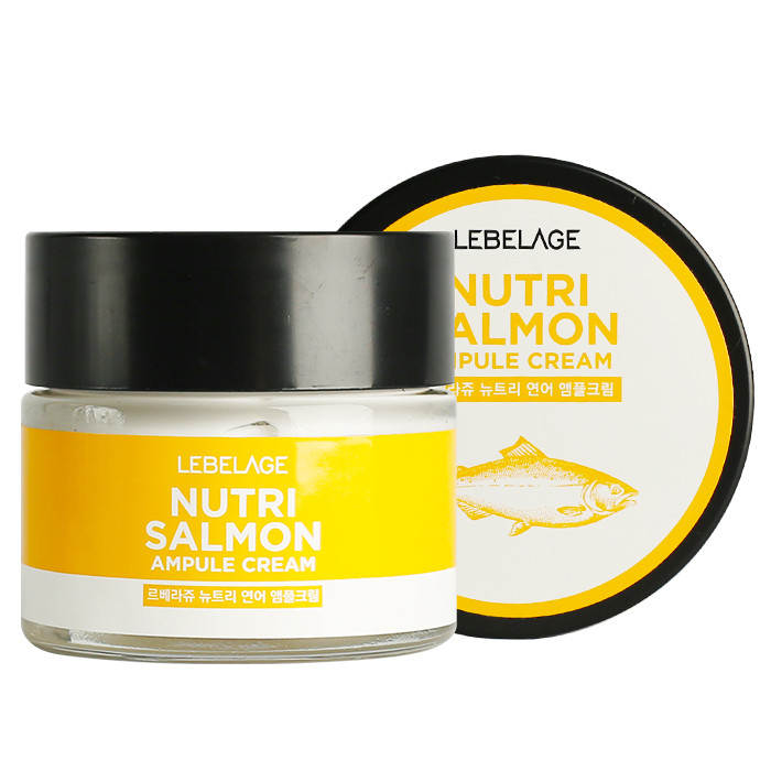 Крем LEBELAGE для обличчя Ampule Cream Nutri Salmon 70мл