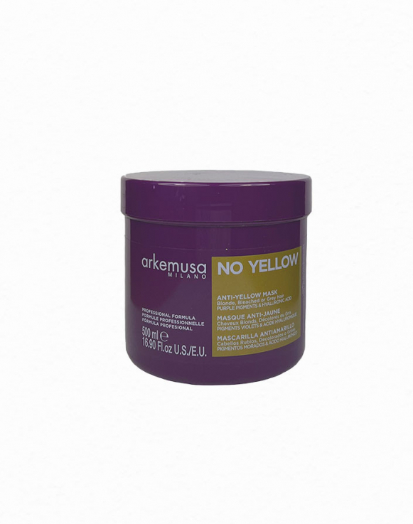 Маска No Yellow Arkemusa против желтизны для блонда, осветленных и седых волос 500мл