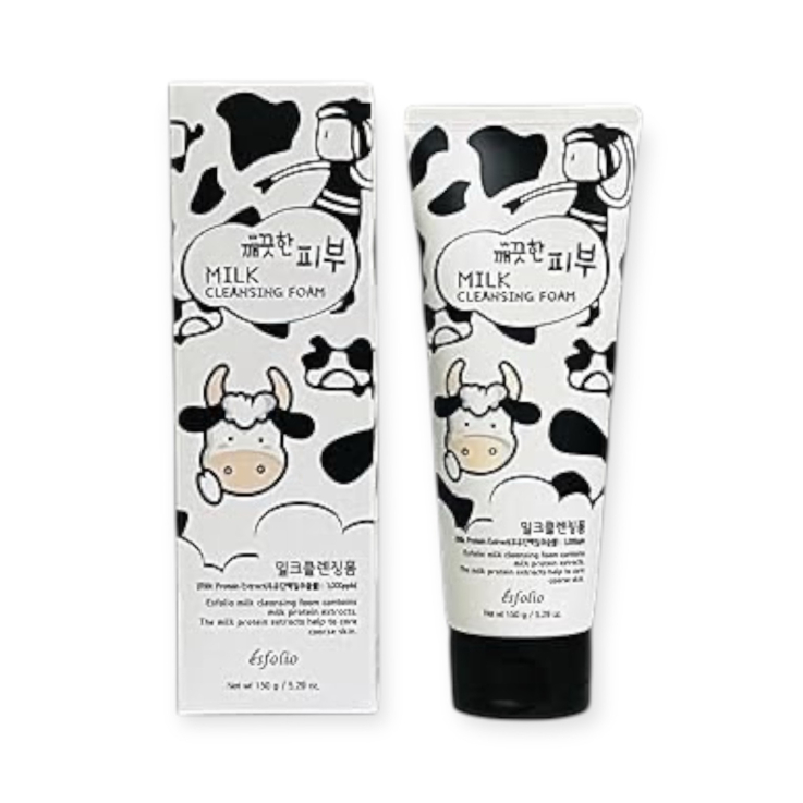 Пена для лица Esfolio Pure Skin Milk Cleansing Foam молочная