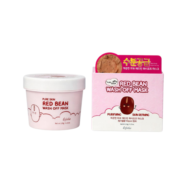 Маска Esfolio Pure Skin для обличчя Red Bean змиваюча з екстрактом червоної квасолі 120г