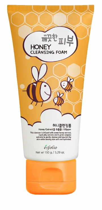 Пенка для умывания лица Esfolio Pure Skin Honey Cleansing Foam Медовая
