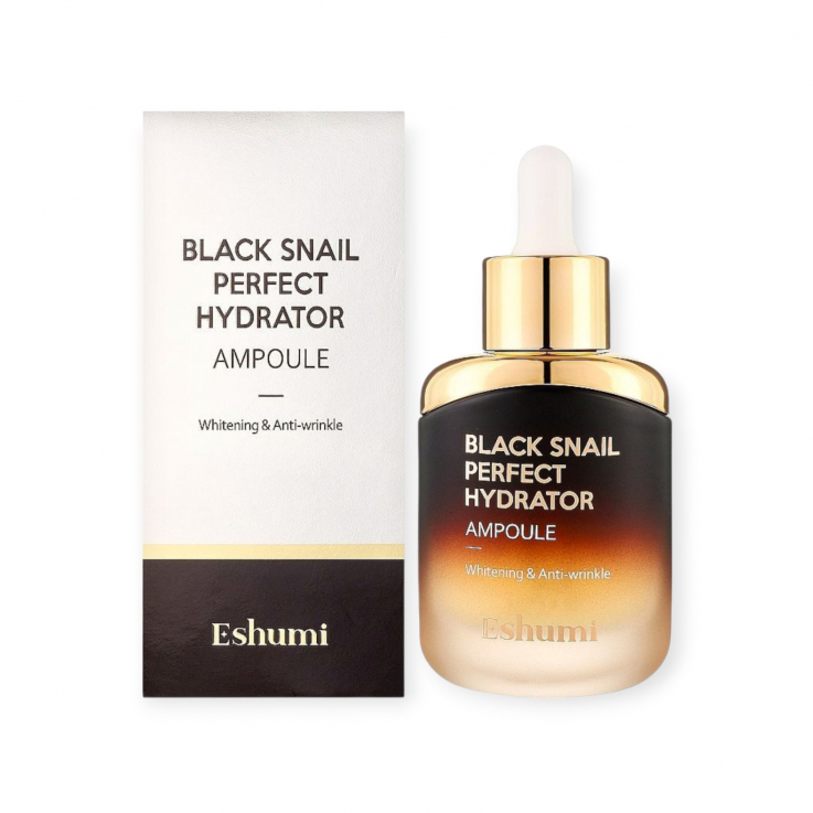 Сыворотка Eshumi для лица Black Snail Perfect Hydrator с экстрактом муцина черной улитки 35 мл