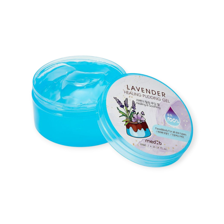Універсальний гель MED B Lavender Healing Pudding Gel для обличчя та тіла з екстрактом лаванди