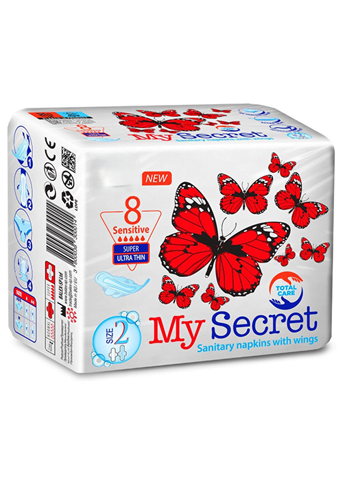 Гигиенические прокладки My Secret Sensitive Super 4 (8шт)