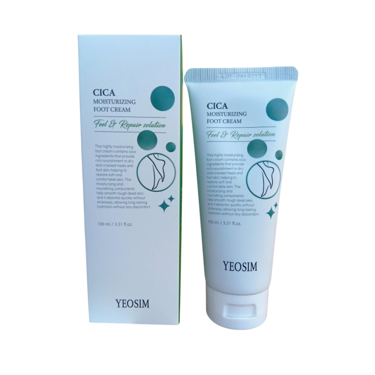 Крем Juno YEOSIM для ніг Cica Moisturizing зволожуючий з азіатською центелою 100мл