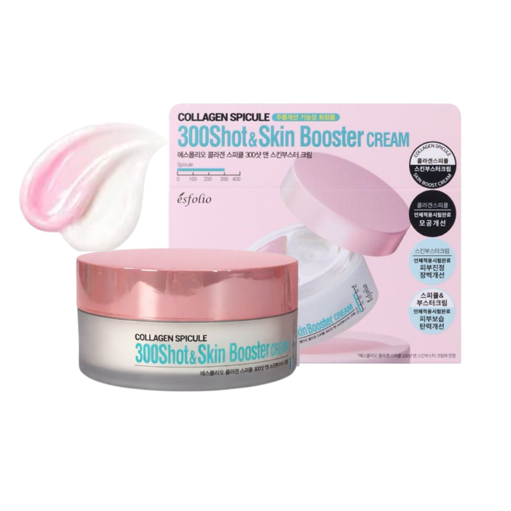 Крем-бустер Esfolio для лица Collagen Spicule 300 Shot с коллагеном и спикулами 70г
