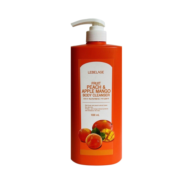 LEBELAGE Гель для душа Fruit Peach & Apple Mango 1000мл