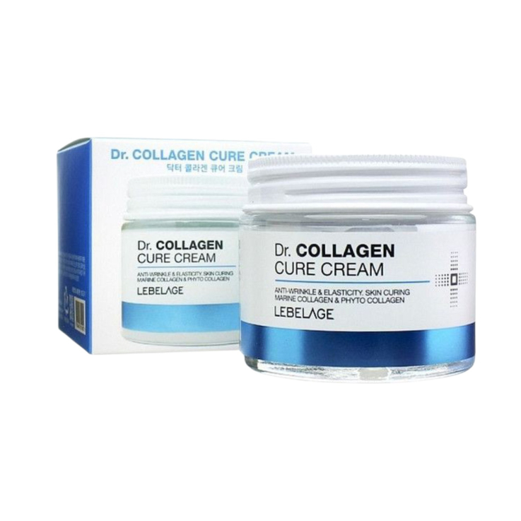 Крем для лица LEBELAGE Dr. Collagen Cure восстанавливающий против морщин 70мл