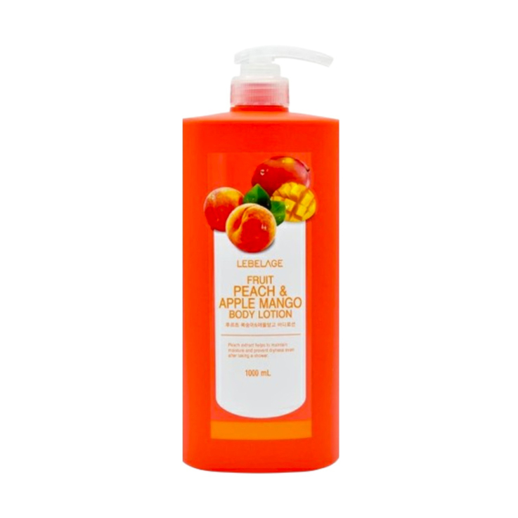 Лосьон для тела LEBELAGE Fruit Peach & Apple Mango увлажняющий 1000мл