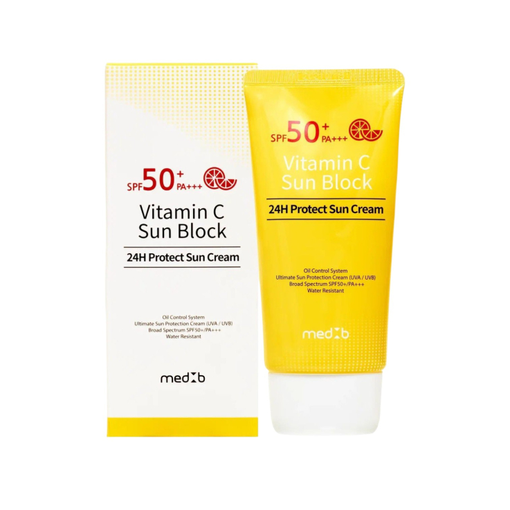 Крем косметический солнцезащитный MED B Vitamin C 24H Protect Sun Cream с витамином С 70мл