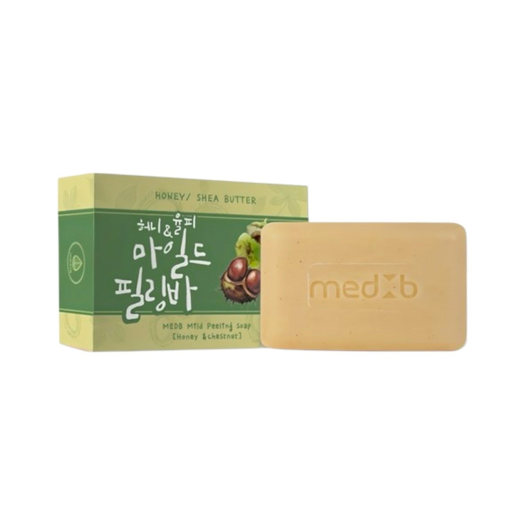 Мыло-пилинг MED B косметическое Honey & Chestnut с экстрактом меда и каштана 100г