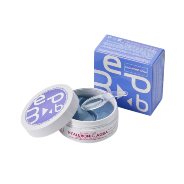Патчи косметические гидрогелевые MED B Re-vitalizing Hyaluronic Aqua с гиалуроновой кислотой 90г, 60шт