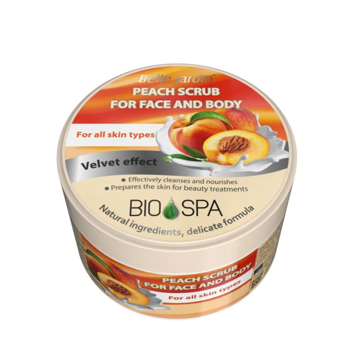 Скраб для лица персиковий Belle Jardin Spa Naturelle