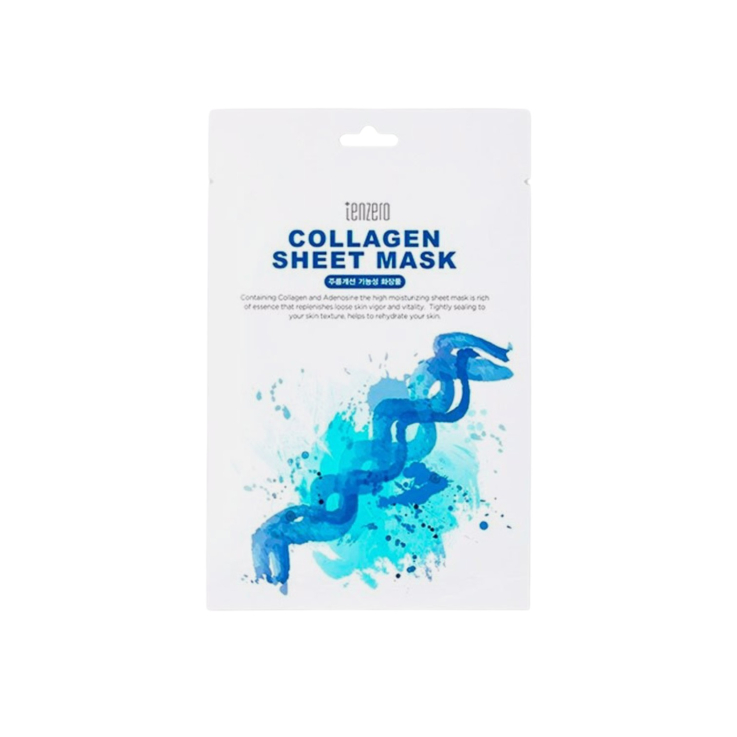 Маска тканевая Tenzero для лица Collagen с коллагеном 25мл