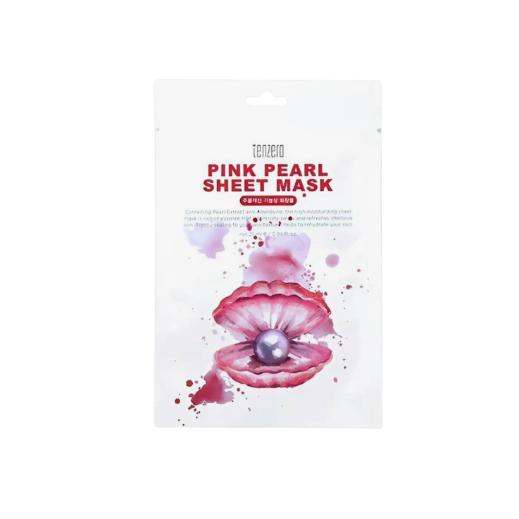 Маска тканевая Tenzero для лица Pink Pearl с экстрактом розового жемчуга 25мл