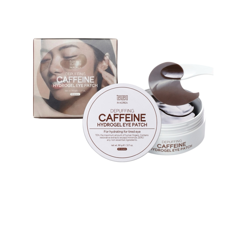 Патчи гидрогелевые под глаза Tenzero Depuffing Caffeine Hydrogel Eye Patch 90г (60 шт)