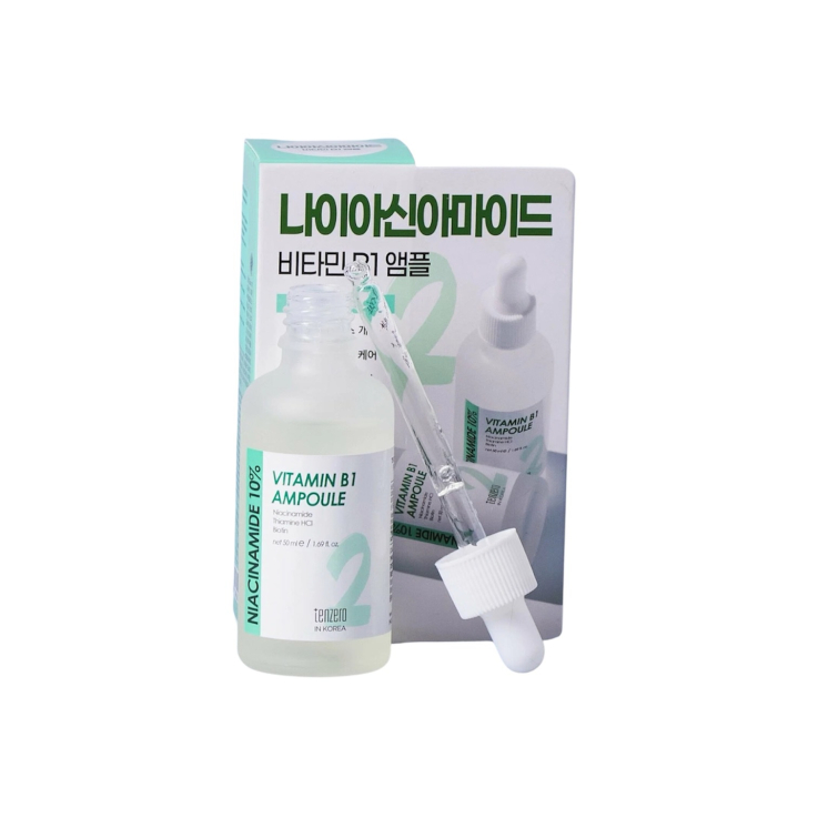 Сыворотка ампульная для лица Tenzero Niacinamide 10% Vitamin B1 Ampoule 50мл