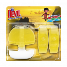 Туалетный блок 3в1 Dr.DEVIL WC Lemon Fresh