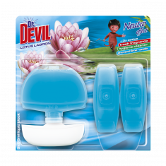 Туалетный блок Dr.DEVIL WC neutro effect Lotus Lagoon Лагуна Лотоса