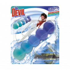 Туалетные шарики Dr.DEVIL WC Bi Color 5 Ball Aqua Полярная Вода