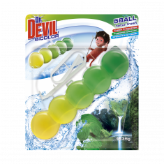 Туалетные шарики Dr.DEVIL WC Bi Color 5 Ball Natur Природная Свежесть