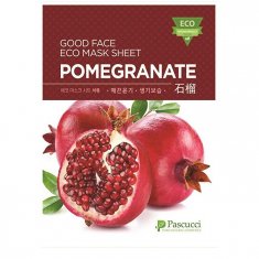 Маска тканевая для лица Amicell Pascucci Good Face Eco Pomegranate с экстрактом граната