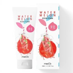 Пінка з содою для вмивання обличчя MED B Watermelon з екстрактом кавуна