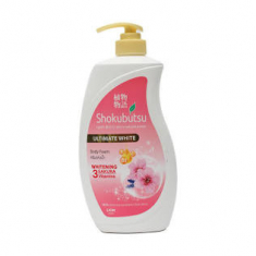 Крем-пена Shokubutsu для душа Whitening Sakura 900мл