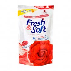 Гель универсальный для стирки тканей Lion ESSENCE Fresh Soft Sparkling Kiss запаска 400мл