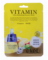 Тканевая маска Vitamin с комплексом витаминов  Ekel