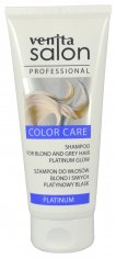 Шампунь нейтрализация желтого оттенка Venita Salon Shampoo Platinum  for blond and grey hair