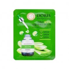 Тканинна маска для обличчя Doris Aloe Real Essence Mask з екстрактом алое вера