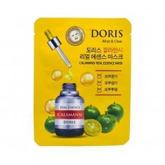 Тканинна маска для обличчя Doris Calamansi Real Essence Mask з екстрактом каламансі