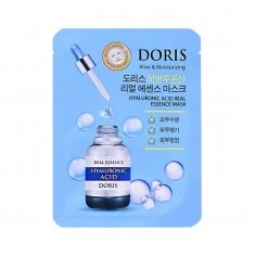 Тканинна маска для обличчя Doris Hyaluronic Acid Real Essence Mask з гіалуроновою кислотою