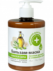 Бальзам-маска "Пивные дрожжи и оливковое масло" Домашний Доктор 500 мл