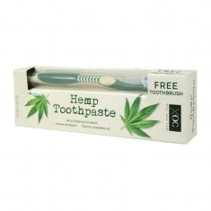 Зубная паста XPEL Hemp Toothpaste с экстрактом конопли с зубной щеткой