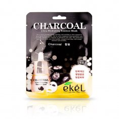 Тканинна маска Ekel Charcoal з деревним вугіллям