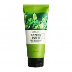 Пенка для умывания Lebelage Green Tea Balancing Cleansing Foam с зеленым чаем