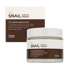 Крем Tenzero для лица Rich Snail Ampoule с муцином улитки восстанавливающий 70г