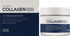 Крем Tenzero для лица Wrinkle Collagen Ampoule с коллагеном увлажняющий 70г