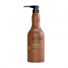 Кератиновий шампунь для глибокого очищення волосся Zenix PROTEIN+KERATIN 1000мл