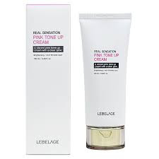 Крем LEBELAGE для обличчя Real Sensation Pink Tone Up вирівнюючий тон шкіри 100мл