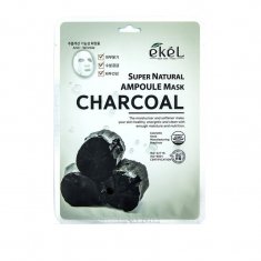 Тканинна маска для обличчя Ekel Super Natural Ampoule з екстрактом деревного вугілля