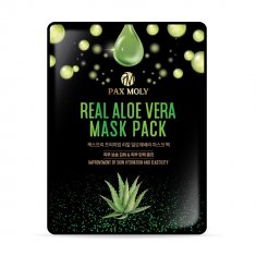 Маска тканевая для лица Pax Moly Real Aloe Vera с экстрактом алоэ вера