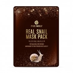 Маска тканевая Pax Moly Real Snail с экстрактом муцина улитки