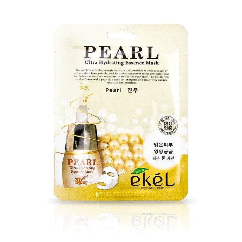 Essence hydrating mask. Тканевая маска с экстрактом жемчуга Ekel Ultra Hydrating Essence Mask Pearl, 25 мл. .Ekel тканевая маска - жемчуг Pearl Ultra Hydrating Essence Mask 1 шт.. Ekel тканевая маска для лица Pearl (жемчуг) , ,. Ekel Essence Mask Pearl маска тканевая жемчуг.